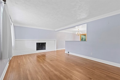 The Living Room leads into the Dining Room