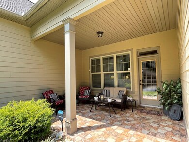 Covered back porch