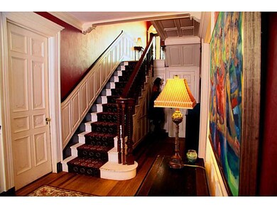Entry. This beautiful entry features richly panele