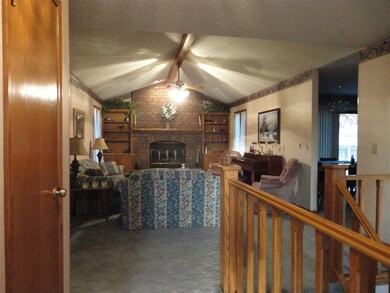 View from the front door into the house. Foyer has