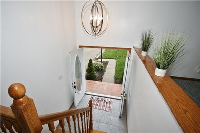 Looking down to entry from landing area