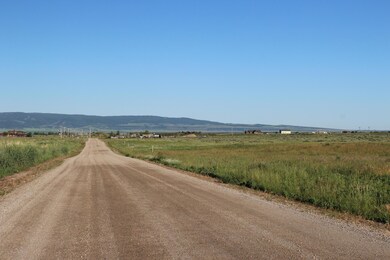 View down road to west