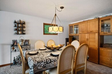 Dining room is open to living room