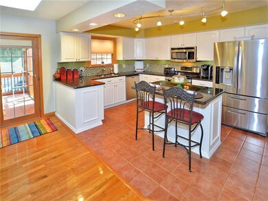 Open, updated kitchen.