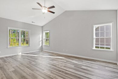 Spare room with light hardwood / wood-style floors