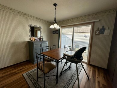 Dining Room sliding glass doors lead to private patio