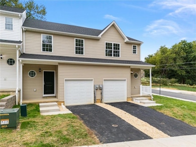 Model photos of the townhomes.
