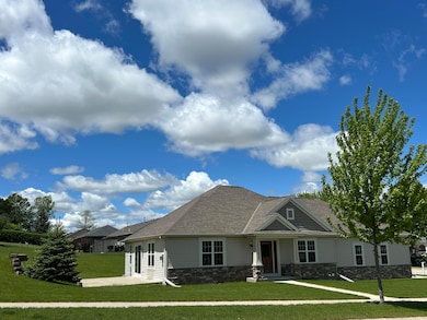 Front exterior and view of patio