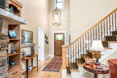 Inviting Foyer with Stunning Pendant