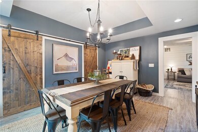 THE DINING ROOM IS PERFECT FOR ENTERTAINING.