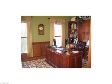 VAULTED OFFICE AREA WITH PANEL MOLDINGS, RICH BUIL