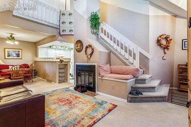 Living room and dining room