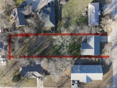 Aerial yard view 1/2 acre