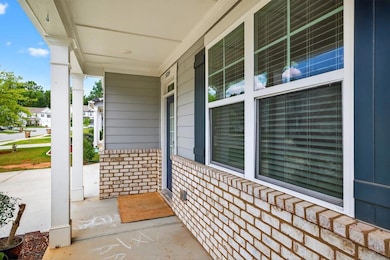 View of covered porch