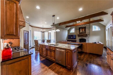 Kitchen open into living area