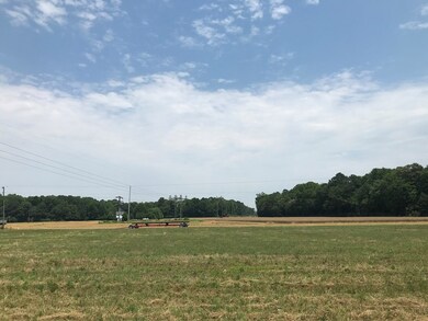 Power line crosses the lot near the back of the pr