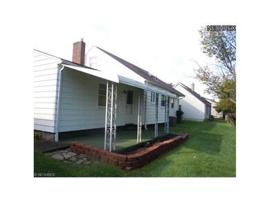 Closer view of covered patio.