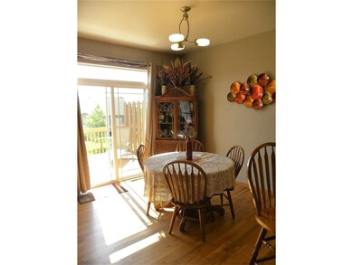 Eat-in kitchen next to the deck