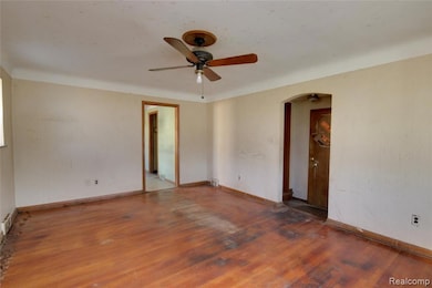 Living Room with Hardwood Flooring