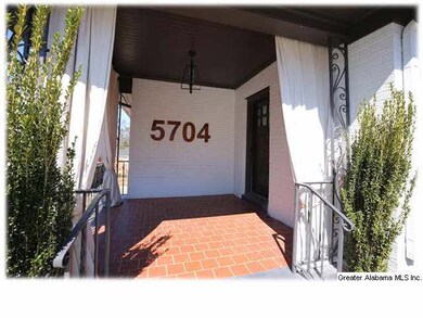 Charming front porch.