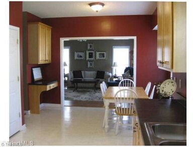 Breakfast. The large breakfast room includes a desk area.