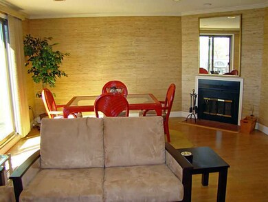 Living Room. Dining Area and fireplace beyond
