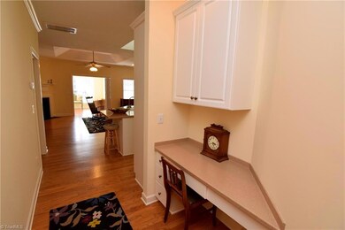 A view from the entry to the living room.