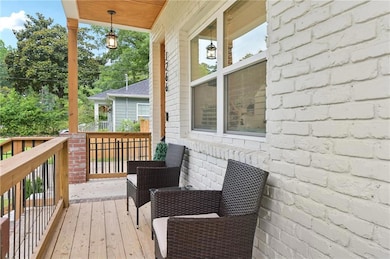 View of wooden porch