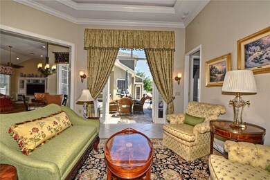 Living Room with French doors to Outdoor Patio & P