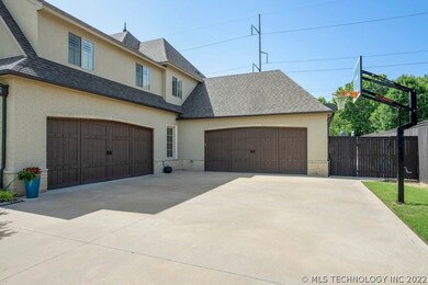 Four-car side-entry garage with plenty of addition