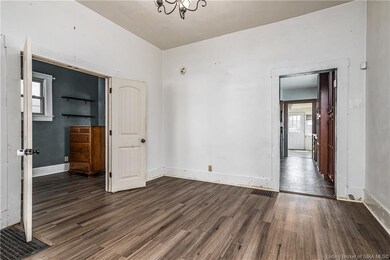 Dining room leads to kitchen