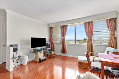 Living room with ocean view