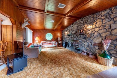 Living Room with working fire place