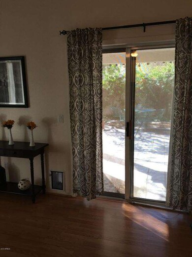 Sliding glass door to patio