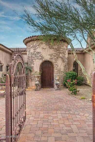 Dramatic Courtyard Entrance