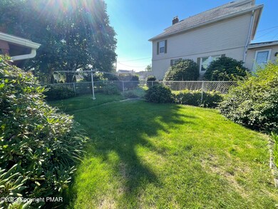 fenced back yard