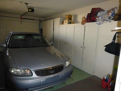 Single garage with built in storage
