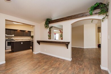 Bonus room looking into kitchen