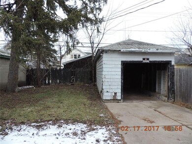 Back yard & garage.