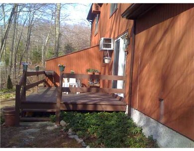 Patio/Deck. oversized deck private wooded back yar