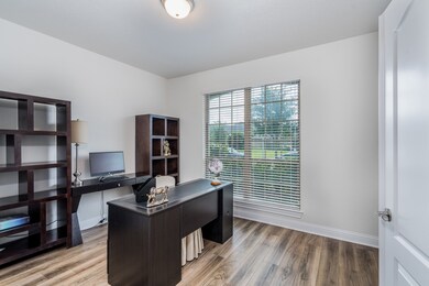 Set aside from the main living spaces or the home, the study is perfect for working from home. The pair of paned windows provide spectaular views of the front yard, inspiring your greatest work!