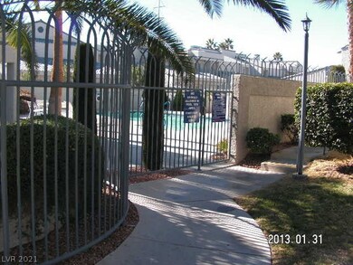 Gated pool and spa area