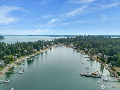 Serene end-of-the-bay setting—calm waters, endless views, and pure Pacific Northwest tranquility