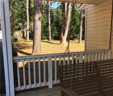 You can view the front yard as well as the back from the porch.