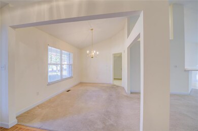 Dinner room open to living room and kitchen