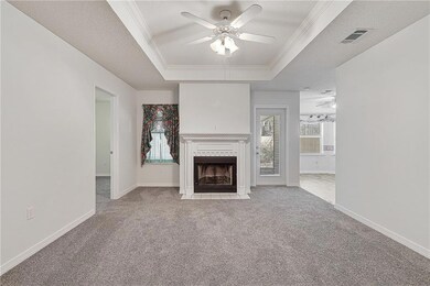 View of Living Room from the Foyer.
