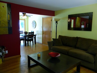 living room to dining room