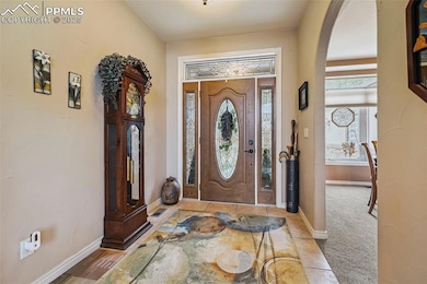 Foyer with arched walkways