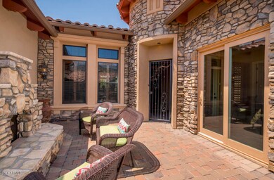 Front Court Yard w/ Fireplace