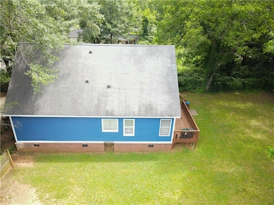View from above of property